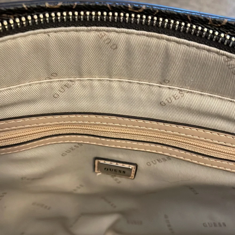 Guess Brown and Tan Women's Tote Bag - Picture 6 of 8